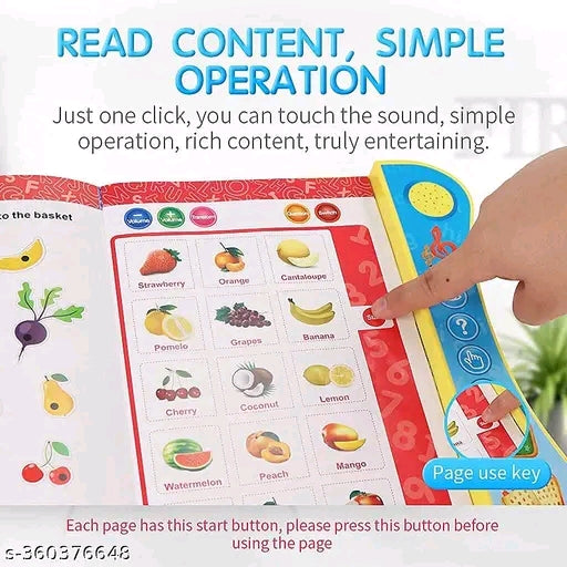 " Educational Phonics Book – Sound & Light Learning Toy" Riveexo® ⭐⭐⭐⭐⭐