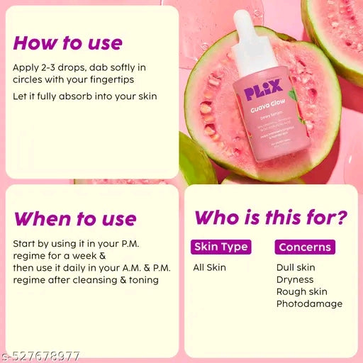 Plix Guava Glow Bright Cleanser | Enriched with Vit-C & Natural Extracts | 100ml