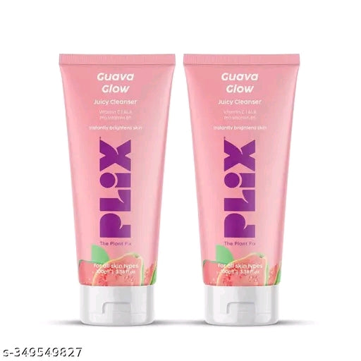 Plix Guava Glow Bright Cleanser | Enriched with Vit-C & Natural Extracts | 100ml